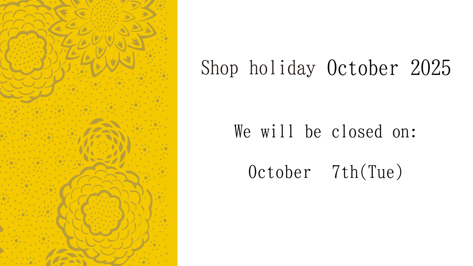 Regular holidays in October